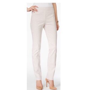 J Jill Cream Plaid  Women's Pants